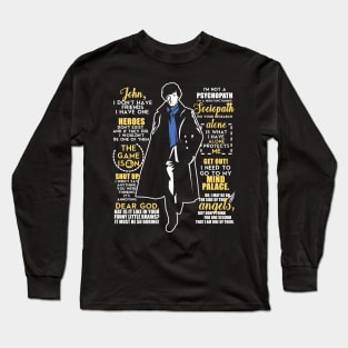 Sherlock Quotes Long Sleeve T-Shirt